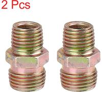 2pcs 1/4" NPT à M16 x 1.5mm Adaptateur mâle raccord tuyau air