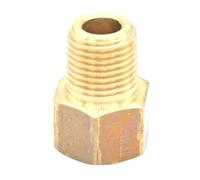 2pcs 1/8" NPT Male x 1/8" BSPP Female Brass Pipe Fitting Connector For Pressure Gauge Air Gas Fuel Water