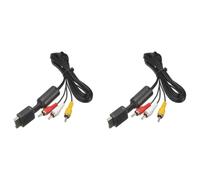 2pcs 1.8m HDTV AV Audio Video Cable Audio & Video Cables for Sony PlayStation 2 3 PS2 PS3 AV A/V Component Cable Cord