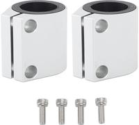 2pcs 1 pouce haute température d'échappement pince en aluminium -butt -bande articulée pour Banshee 1987 à 2006 d'argent