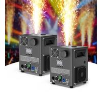 2PCS 1000W Professionnel Machines Pyrotechniques, d-mx512 & Télécommande sans fil Machine à Étincelles Froides Zéro Pollution pour Mariage Fête Scène Noël Halloween