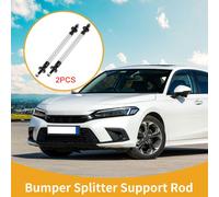 2pcs 100mm/3,94 pouces Tiges de Support de Diviseur de Voiture RšŠglables Avant Arriššre Lššvre de Pare-chocs Diviseur Tige de Soutien Barres en Alliage Aluminium TonalitšŠ ArgentšŠe