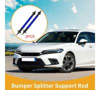 2pcs 100mm/3,94 pouces Tiges de Support de SšŠparateur de Voiture RšŠglables Avant Arriššre Lššvre de Pare-chocs Diviseur Barres de Support de Tige en Aluminium Alliage Bleu