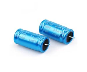 2Pcs 100V Electrolytic Capacitor MKP Frequency Divider Crossover Polypropylene Non-Polarity Audio Capacitor 1.5UF 2.2UF 3.3UF MQXFCZUX(100V2.2UF 13x27)