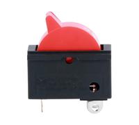 2PCS 10A 250V Black Red Wind Speed Control Button Rocker Switch 3 Positions 3Pin SPDT Switch For Hair dryer NWPNLXEA(Rot)