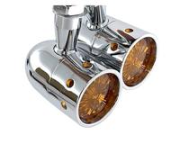 2PCS 10MM Amber Universal Motorcycle Retro LED Turn Signal Blinker Light Indicator for Harley for Suzuki for Kawasaki for Yamaha for BMW Scooter,Conduite sécuritaire