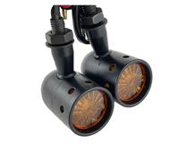 2PCS 10MM Amber Universal Motorcycle Retro LED Turn Signal Blinker Light Indicator for Harley for Suzuki for Kawasaki for Yamaha for BMW Scooter,Conduite sécuritaire