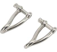 2pcs 10mm Screw Pin Twist Shackle 316 Stainless Steel High Strength for Yacht Fishing Boat