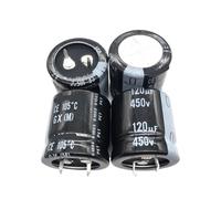 2Pcs/10Pcs 120uF 450V GX 25x25mm 450V120uF Long Life Snap-in PSU Capacitor NWPNLXEA(10Pcs)