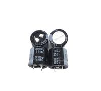 2PCS/10PCS 180uf 250v 22x20mm 250V180uF Snap-in PSU Capacitor EKFBQBGW(One Size)