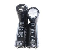 2PCS/10PCS 220uf 400v GU 22x50mm 400V220uF Snap-in PSU Capacitor AUOQKQUT(10PCS)