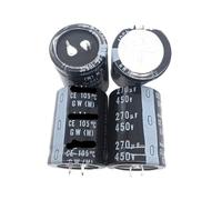 2PCS/10PCS 270uf 450v 30x40mm 450V270uF Snap-in PSU Capacitor NWPNLXEA(One Size)