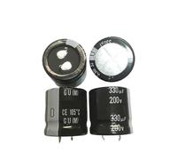 2PCS/10PCS 330uf 200v GU 25x25mm 200V330uF Snap-in PSU Capacitor NWPNLXEA(10PCS)
