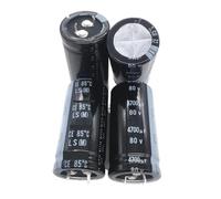 2PCS/10PCS 4700uf 80v LS/GU 25x50mm 80V4700uF Snap-in PSU Capacitor AUOQKQUT(10PCS)