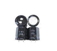 2PCS/10PCS 470uf 200v GU 25x25mm 200V470uF Snap-in PSU Capacitor AUOQKQUT(One Size)