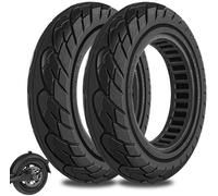 2pcs 10x2/54-152 Solid Tires For Xiaomi Mi Pro2/ 3 Lite/M365/ M365 Pro, 10x2.125 Tubeless Tire For Ninebot D38e/D28e/D18e/F65i/ F25i, Isinwheel S9pro, 10 Inch 10x2 Anti-Wheel Explosion
