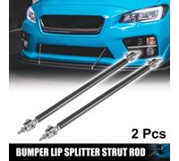 2pcs 11"-13" Voiture Avant Pare-chocs Bord SšŠparateur šŠtai Cravate Tige Barre Noir