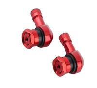 2pcs 11.3mm Voiture Tige de Valve de Pneu de Moto 90 degrés Angle Roue Tige de Pneu Tubeless Valve Tige Bouchons pour Standard Tubeless pneus Roues(Rouge)