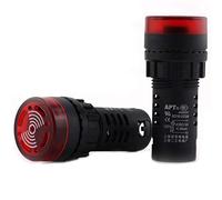 2PCS 110V LED Flash Buzzer Alarme Bip Indicateur d'Accident Indicateur De Signal Voyant Voyants Rouge