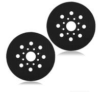 2pcs 125 mm Plateau De Ponçage, Plateau Ponceuse, Compatible Avec Pex 220 A, Gex 125-1 Ae, Pex 220 Ae, Skil 7402/7490, Remplacement Avec Système De Collecte De Poussière Efficace（Long fossé）