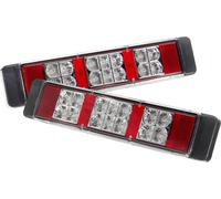 2pcs 12V 14LED Trois couleurs de voiture feux arrière Bake Stop Turn Lamp pour Tailer Truck Boat Caravans