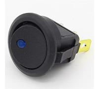 2pcs 12V Led Rocker Switch Led Dot Light 3 Pins ON-OFF Rocker Switch interrupteur industriel (Color : Blau)