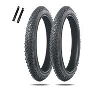 2PCS 14x1,9 16/18/22x1,95 20x1,95/2,125 Pouces Pneus Pliables pour Vélo avec Leviers 14 1,9, 16/18/22 1,95, 20 1,95/2,125 Pouces Pneus Anti-crevaison pour VTT, Route, Hybride(22x1.95)