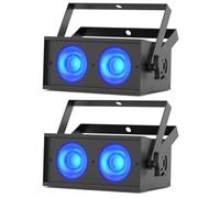 2PCS 150W COB Par LED RGBW Éclairage de Scène 8CH Jeux de Lumiere DJ pour église Disco Mariage Bar Fête Théâtre Projecteur