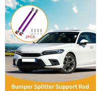 2pcs 15cm/5,91 pouces Barres de Support de SšŠparateur de Voiture RšŠglables Tiges de Support de Lššvre Avant Arriššre en Aluminium Violet Pas de Per?age