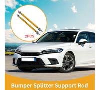 2pcs 15cm/5,91 pouces Tiges de Support de SšŠparateur de Voiture RšŠglables Avant Arriššre Lššvre de Pare-chocs Diviseur Tige de Soutien Barres en Alliage d'Aluminium Ton Or