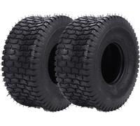 2pcs 15x6.00-6 pneus 570 lbs charge 4 Ply Heavy Duty Garden Tractor pneus sans chambre à air pour monter des faucheuses