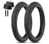 2PCS 16/18/20X1,95/2,125 Pouces Pneus De Vélo BMX avec Chambres À Air Et Démonte-pneus 16/18/20 1,95/2,125 Pouces Pneus Résistants Street Park Dirt Riding Racing Freestyle(18x1.95)