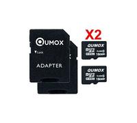 2PCS Qumox 16 Go 16G 16GB micro SD classe 10 G