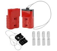 2PCS 175A Connecteurs Rapides de Batterie, Rapide Connecteur Batterie, Prise Chariot Elévateur Batterie, Connexion/Déconnexion pour Câbles, Treuils de Remorquage, Inclus avec Capuchons Anti-Poussière