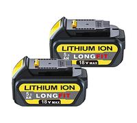 2Pcs 18 V 5Ah Remplacement de la Batterie pour DeWalt 18V Batterie DCB180 DCB181 DCB182 DCB184 DCB201 DCB200 Batterie pour DeWalt 18V