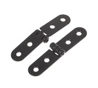 2pcs 180 Degree Foldable Hinge Flap Screw-On Hinges For Sewing Machine Cabinet Door Furniture Hardware Accessories(Black)