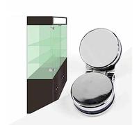 2Pcs 180 Degree Heavy Duty Cabinet Hinge Glass to Glass Frameless Shower Door Hardware Replacement, Clamps 6-10 mm Thick Glass on Both Sides Suitable for Glass Shower Doors