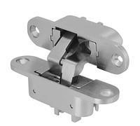 2pcs 180 Degrés Hinges De La Porte De Croix Dissimulée + Spanners Alliage De Zinc Charnière Invisible, Pour Portes De Portes Meubles De Meubles