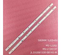 2pcs 1TV Bandes de rétroéclairage LED TV pour PRESTIGIO PTV32SN02Z PTV32Chr01Z _ BK_CIS Barres LED MS-L1343 V2 Bandes Règles JL.D32061330-081AS-M ""Nipseyteko