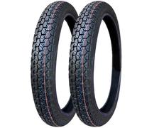 2PCS 2.50-18 Tire 2.50 x 18 Dirt Bike Tire Tube Type | 47L Maximum Load 385 lbs 300kpa | Fully Reinforced 2.50 18 Tires(2PCS)