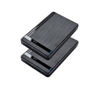 2Pcs 2.5in HDD SSD Enclosure USB 3.0 to External Hard Drive Case for Laptap Desktop PC Data Transfer
