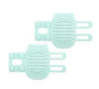 2pcs 2 en 1 Brosse Autonettoyante pour Chat, Silicone Brosse de Toilettage pour Chat Réglable Grattoirs pour Visage de Chat pour Pieds de Table Cadre d'Escalade Gant de Perte pour Chien