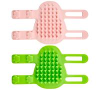 2pcs 2 en 1 Brosses de Toilettage pour Chat, 2 Styles Grattoir Visage Chat Coin Réglable Silicone Toilettage Chat Brosse Massage Peigne Chatouilleux Brosse pour Animaux Compagnie, Pieds Table