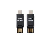 2PCS 2 en 1 Lecteur Carte mémoire MICRO SD SDHC SDXC USB A TYPE C, Adaptateur Micro SD USB TypeC