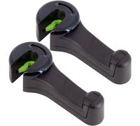 2pcs 2 In 1 Car Headrest Hooks With Mobile Phone Holder,360° Back Hook For Car Seat,Bag