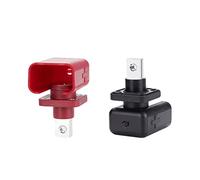 2PCS 200A Connecteur Tout Cuivre pour Batterie Poteau de Stockage d'Energie Poteau de Batterie au Lithium à travers le Mur Terminal de Cuivre à Haut Courant Terminal de Stockage d'Energie (with cover)