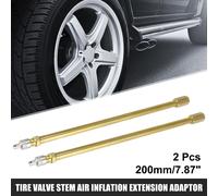 2pcs 200mm/7.87" Voiture Pneu Valve Tige Air Inflation Extension Adaptateur