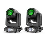 2PCS 200W Faisceau Lumière de Fête Lyre LED Tête Mobile, RGBW LED Éclairage de Scène Focalisation Électronique Équipement D'Éclairage Professionnel dmx512 avec 18 Prismes et Rotation à 360° pour Disco