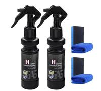 2Pcs 2025 New Car Headlight Repair Fluid,Automotive Ceramic Headlight Restoration Kit for Repair Headlight Yellowing,Portable Polish Cleaner Spray for All Cars Lamps-Lasting Protection