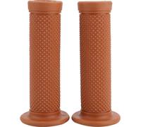 2pcs 22mm universel vintage poignées de guidon de moto décoration étoile tige extrémités (jaune brun)